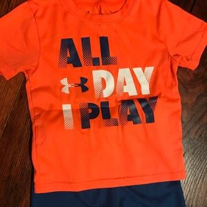 UA shirt and short set.
